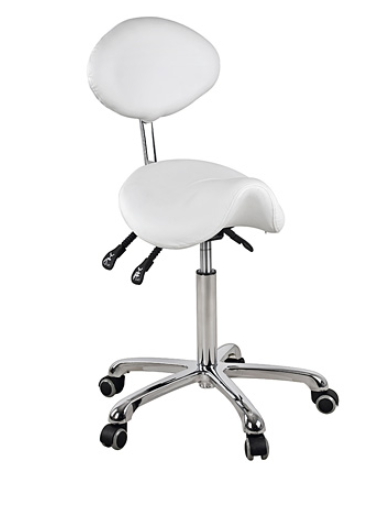 CHAISE TABOURET BEC DE SELLE AVEC DOSSIER "JUMP BACK"