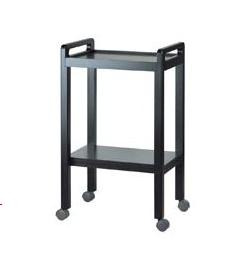 GUERIDON DESSERTE BOIS WENGE 2 PLATEAUX