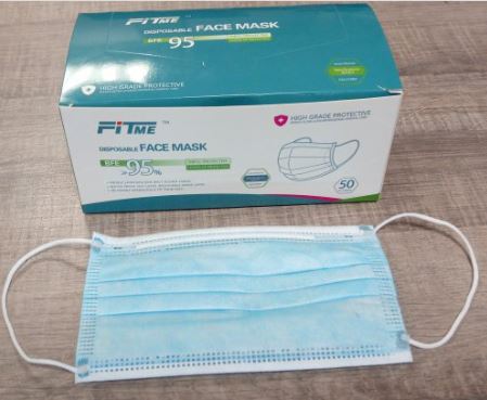 20 MASQUE HYGIENE 3 PLIS JETABLE Conforme Norme AFNOR