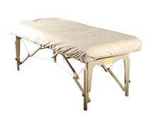 HOUSSE COTON TABLE SOIN BLANC 70 x 190 cm